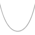 thumbnail image 1 of Solid 14K White Gold 1.6mm Round Open Wide Link Cable with Lobster Lock Chain - 30", 1 of 8