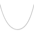 thumbnail image 1 of Solid 14K White Gold 1mm Diamond-cut Cable with Spring Ring Lock Chain - 16", 1 of 8