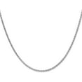 thumbnail image 1 of Solid 14K White Gold 2.1mm Diamond-cut Parisian Wheat with Lobster Lock Chain - 22", 1 of 8