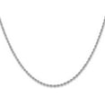 thumbnail image 1 of Solid 14K White Gold 2.2mm Regular Rope with Lobster Lock Chain - 26", 1 of 8