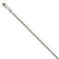 thumbnail image 1 of Solid 14K White Gold 2mm Diamond-Cut Rope Foot Chain Ankle Bracelet Anklet - with Secure Lobster Lock Clasp 7", 1 of 5