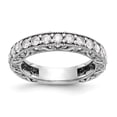 thumbnail image 1 of Solid 14K White Gold Diamond Wedding Band Ring Size 6 (1.25 cttw.), 1 of 7