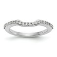 thumbnail image 1 of Solid 14K White Gold Diamond Wedding Band Ring Size 6 (.288 cttw.), 1 of 8