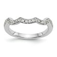 thumbnail image 1 of Solid 14K White Gold Diamond Wedding Band Ring Size 8 (.22 cttw.), 1 of 8
