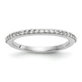 thumbnail image 1 of Solid 14K White Gold Diamond Wedding Band Ring Size 8 (.44 cttw.), 1 of 8