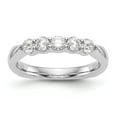 thumbnail image 1 of Solid 14K White Gold Diamond Wedding Band Ring Size 9 (.6 cttw.), 1 of 8