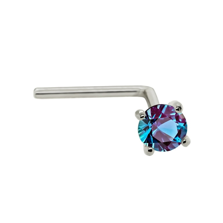Birthstone nose stud best sale