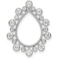 thumbnail image 1 of Solid 14K White Gold Lab Grown Diamond VS/SI GH, Fancy Teardrop Chain Slid - 24.01mm, 1 of 6