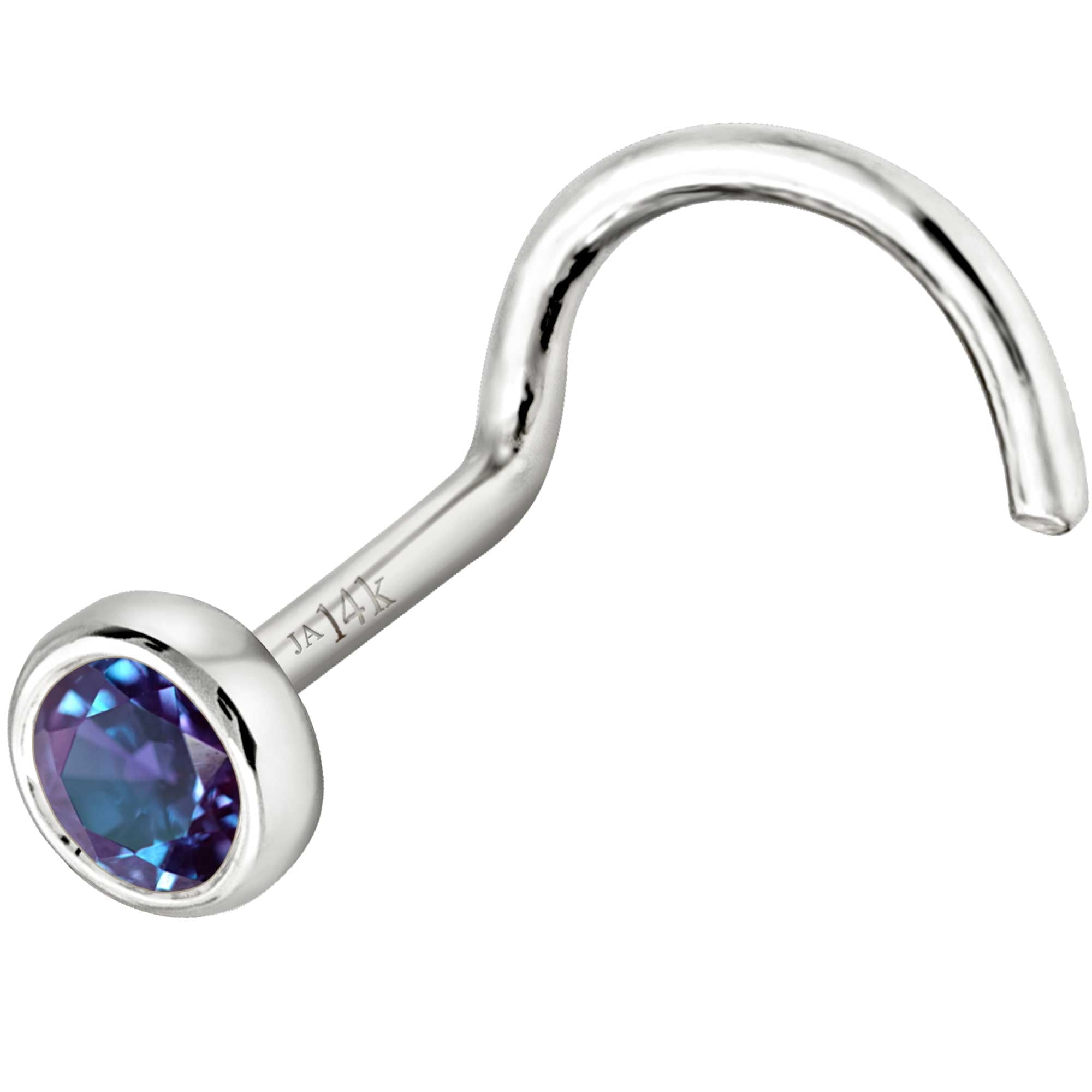Alexandrite nose stud deals