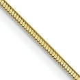 thumbnail image 1 of Solid 14K Yellow Gold 1.1mm Octagonal Snake with Lobster Lock Chain - 18", 1 of 8