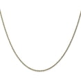 thumbnail image 1 of Solid 14K Yellow Gold 1.4mm Diamond-cut Rope with Lobster Lock Anklet - 10", 1 of 8
