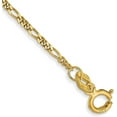 thumbnail image 1 of Solid 14K Yellow Gold 1.5mm Flat Figaro with Spring Ring Lock Anklet - 9" Bracelet, 1 of 4
