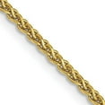 thumbnail image 1 of Solid 14K Yellow Gold 1.9mm Diamond-cut Spiga with Lobster Lock Chain - 16", 1 of 8