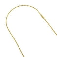thumbnail image 1 of Solid 14K Yellow Gold 2.5mm Wide Rope Chain Necklace with Lobster Clasp 22 long, 1 of 3