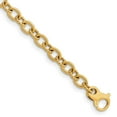 thumbnail image 1 of 14K 20 inch 7.8mm Hand Polished and Textured Fancy Link with Fancy Lobster Clasp Chain QLK705-20, 1 of 1