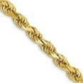 thumbnail image 1 of Solid 14K Yellow Gold 3.2mm Diamond-cut Rope with Lobster Lock Chain - 24", 1 of 8