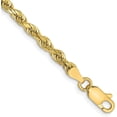 thumbnail image 1 of Solid 14K Yellow Gold 3.6mm Diamond-cut Quadruple Rope Lobster Lock Chain - 7" Bracelet, 1 of 4