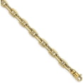 thumbnail image 1 of Solid 14K Yellow Gold 5.3mm Hand Polished Fancy Link with Lobster Lock Bracelet - 8.5", 1 of 6