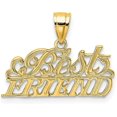 thumbnail image 1 of Solid 14K Yellow Gold BEST FRIEND Charm - 13.2mm, 1 of 6