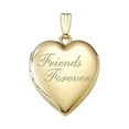 thumbnail image 1 of Solid 14K Yellow Gold "Friends Forever" Heart Locket - 3/4 Inch X 3/4 Inch in Solid 14K Yellow Gold, 1 of 1