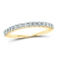 thumbnail image 1 of Solid 14K Yellow Gold Real Natural Diamond Womens Wedding Anniversary Band 1/2 Carat - Size - 7 ( .50 Cttw ), 1 of 2