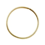 JEWELRY AVALANCHE Solid 14Kt Gold Nose Hoop, 24G (0.48mm) Cartilage Earring, Nose & Ear Piercing Hoop, 10MM 14kt Yellow Gold Helix Hoop, Tragus ring, Rook Ring, Daith Hoop Ring - 10MMYG