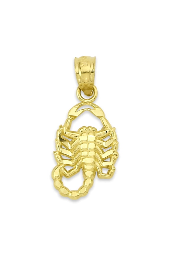 Solid 14k Gold Scorpion Necklace - Zodiac Jewelry Gifts