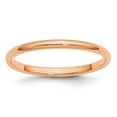 thumbnail image 1 of Solid 14k Rose Gold 2mm Plain Classic Dome Men's Wedding Band Ring Size 14, 1 of 2