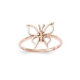 thumbnail image 1 of Solid 14k Rose Gold Polished Butterfly Ring - Size 8.5, 1 of 3