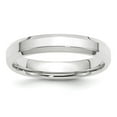 thumbnail image 1 of Solid 14k White Gold 4mm Bevel Edge Comfort Fit Wedding Band Ring Size 6, 1 of 5