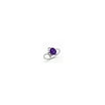 thumbnail image 1 of Solid 14k White Gold 8x6mm Oval Tanvorite Diamond Engagement Ring Size 9 (.051 cttw.), 1 of 2