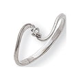 thumbnail image 1 of Solid 14k White Gold AA Diamond ring (1mm) - Size 8, 1 of 1