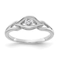 thumbnail image 1 of Solid 14k White Gold Diamond Ring Band Size 8.5 (.14 cttw.), 1 of 3