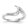thumbnail image 1 of Solid 14k White Gold Diamond Wedding Band Ring Size 6 (.078 cttw.), 1 of 8