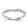 thumbnail image 1 of Solid 14k White Gold Diamond Wedding Band Ring Size 7 (.3 cttw.), 1 of 8