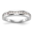 thumbnail image 1 of Solid 14k White Gold Diamond Wedding Band Ring Size 7 (.65 cttw.), 1 of 8