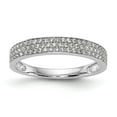 thumbnail image 1 of Solid 14k White Gold Engagement Diamond Wedding Band Ring Size 5.5 (.365 cttw.), 1 of 8