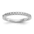 thumbnail image 1 of Solid 14k White Gold Engagement Lab Grown Diamond VS / SI Colorless Wedding Band Ring Size 8.5 (.18 cttw.), 1 of 8