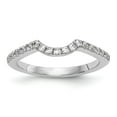 thumbnail image 1 of Solid 14k White Gold Engagement Lab Grown Diamond Wedding Band Ring Size 9 (.4 cttw.), 1 of 8
