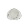 thumbnail image 1 of Solid 14k White Gold Engravable Signet Ring (15.8mm) - Size 13, 1 of 2