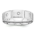 thumbnail image 1 of Solid 14k White Gold Heavy Comfort Fit Unique Wedding Band Ring Size 13.5, 1 of 3