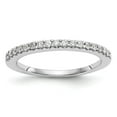thumbnail image 1 of Solid 14k White Gold Lab Grown Diamond Wedding Band Ring Size 5 (.34 cttw.), 1 of 8