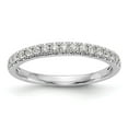thumbnail image 1 of Solid 14k White Gold Lab Grown Diamond Wedding Band Ring Size 5 (.425 cttw.), 1 of 8