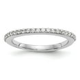 thumbnail image 1 of Solid 14k White Gold Lab Grown Diamond Wedding Band Ring Size 9 (.42 cttw.), 1 of 8