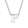 thumbnail image 1 of Solid 14k White Gold Letter Name Personalized Monogram Initial Necklace (16 Inch) (6mm) (spring-ring) White Gold Initial, 1 of 2