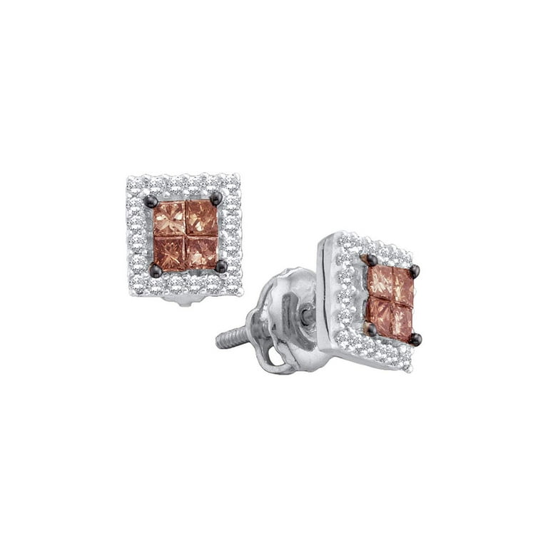 Walmart princess cut deals diamond stud earrings