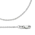 thumbnail image 1 of Solid 14k White Gold Rolo Necklace Cable Chain Diamond Cut Bevelled Link Polished 1.6 mm 18 inch, 1 of 1