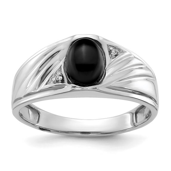 Solid 14k White Gold VS Diamond Men's Ring Band Size 11