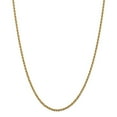 thumbnail image 1 of Solid 14k Yellow Gold 2.5mm Rope Chain Necklace - with Secure Lobster Lock Clasp 20", 1 of 6