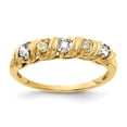 thumbnail image 1 of Solid 14k Yellow Gold 2.75mm Cubic Zirconia CZ VS Diamond Engagement Ring Size 7, 1 of 3